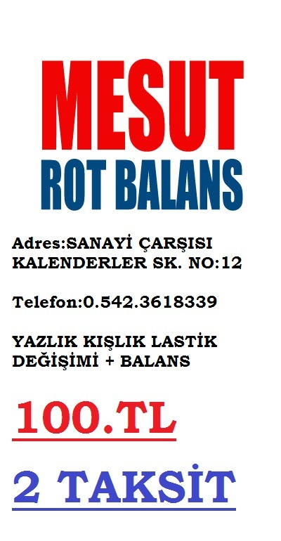 MESUT ROT BALANS